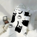 Roomy Cat Tote Bag for Women Outings