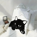Roomy Cat Tote Bag for Women Outings