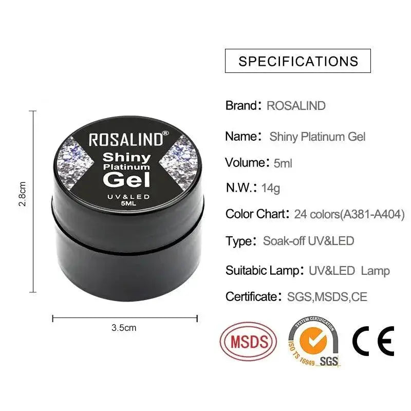 Rosalind Glitter Gel Nail Polish Set Elevate Your Manicure