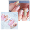 Rose Gold Geometric Nail Sticker Set for Chic Manicures