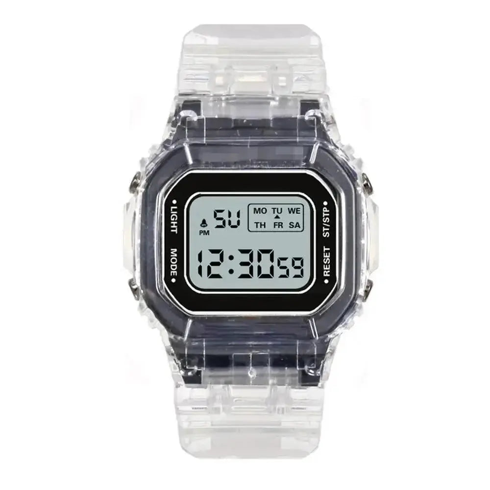 Rose Gold Silicone Watch LED Digital Clock for Women - OurLum.com6