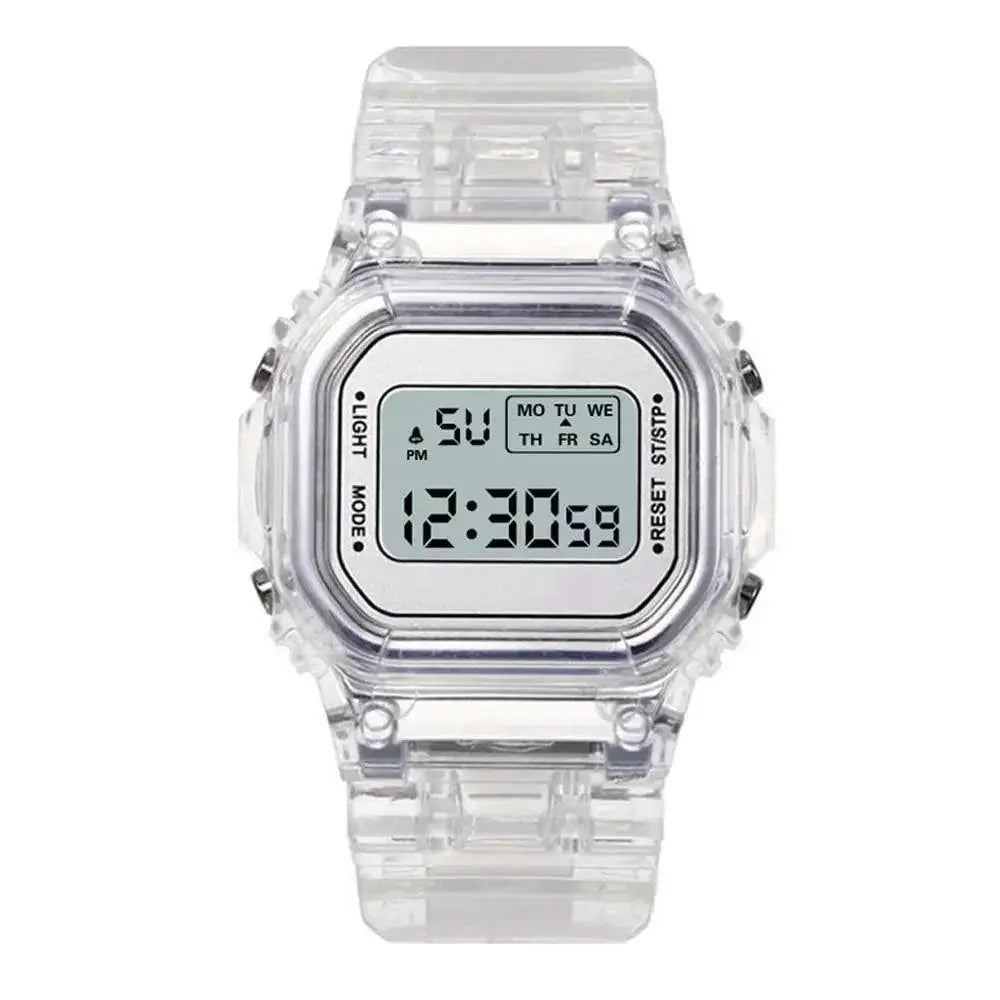 Rose Gold Silicone Watch LED Digital Clock for Women - OurLum.com4