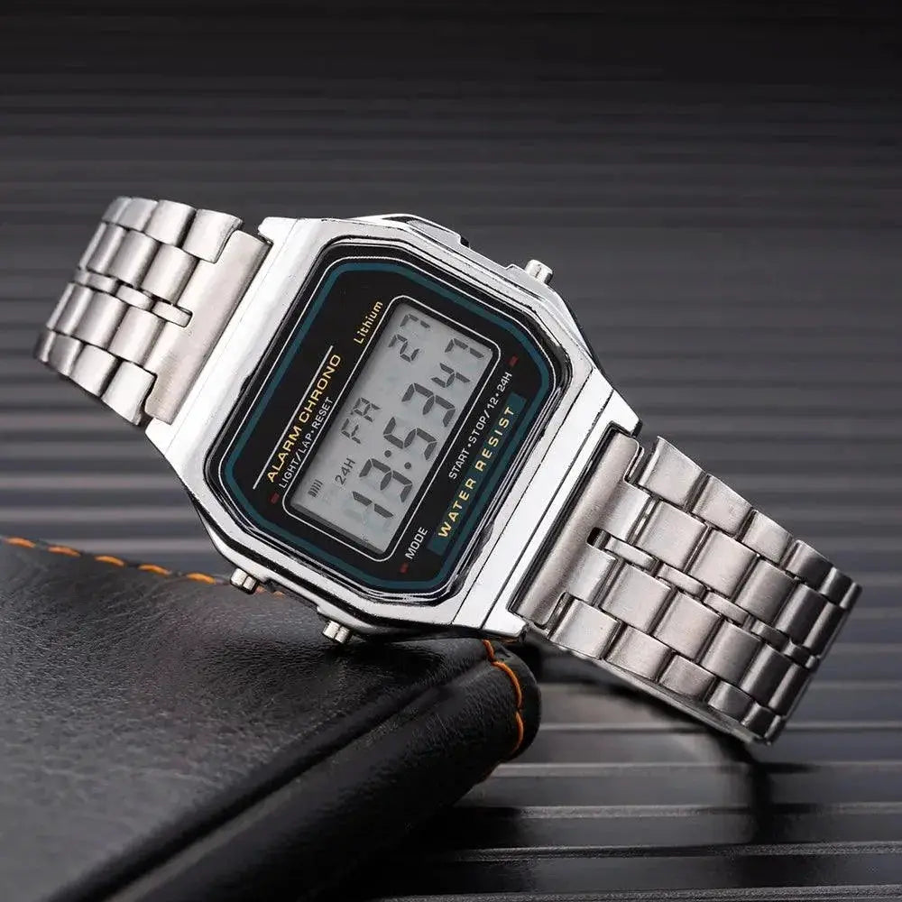 Rose Gold Silicone Watch LED Digital Clock for Women - OurLum.com7