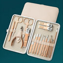 Rose Gold Stainless Steel Manicure Pedicure Set Kit Deluxe