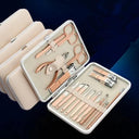 Rose Gold Stainless Steel Manicure Pedicure Set Kit Deluxe