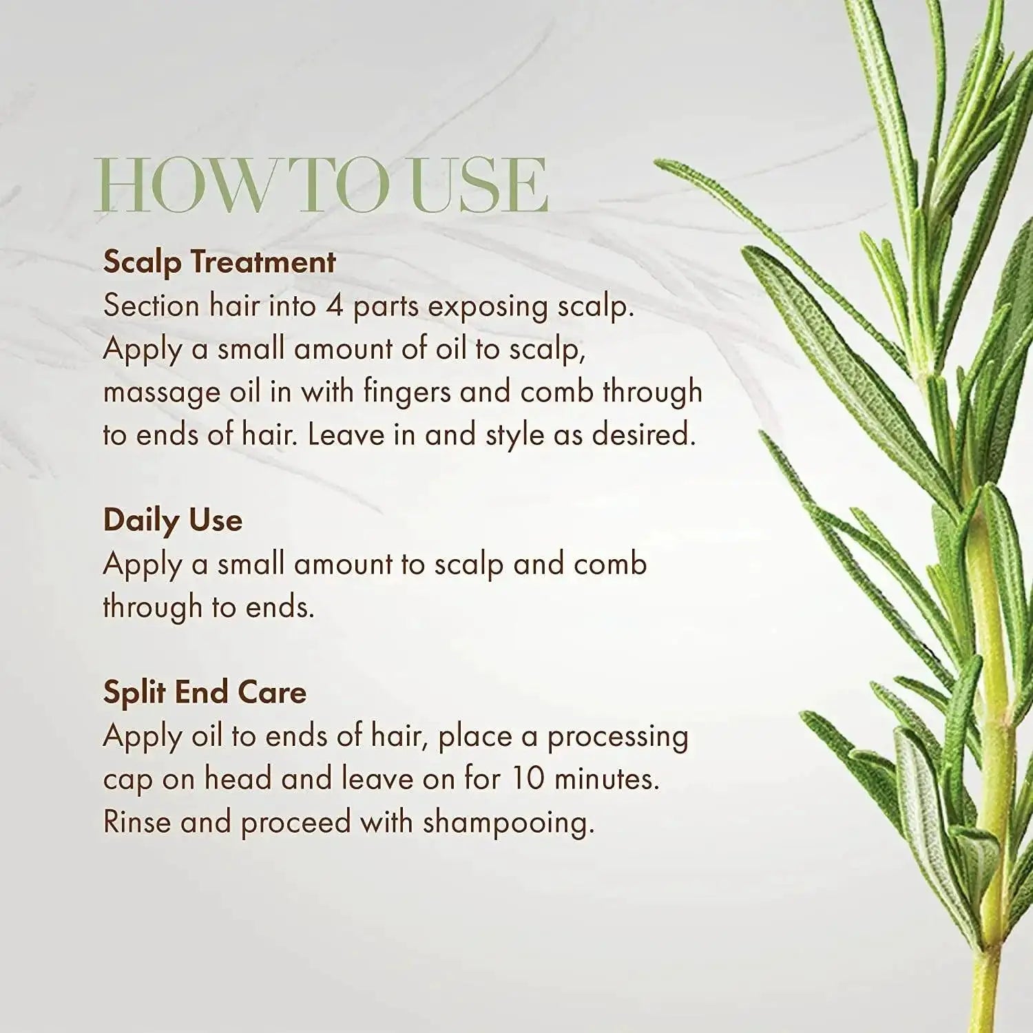 Rosemary Mint Hair Oil for Strong Growth and Shine - OurLum.com