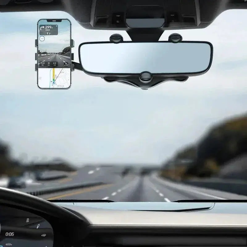 Rotatable Car Phone Holder Rearview Mount For GPS Devices