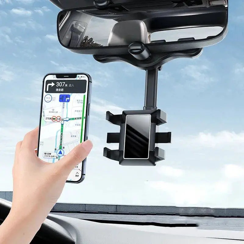 Rotatable Car Phone Holder Rearview Mount For GPS Devices