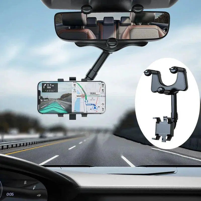 Rotatable Car Phone Holder Rearview Mount For GPS Devices