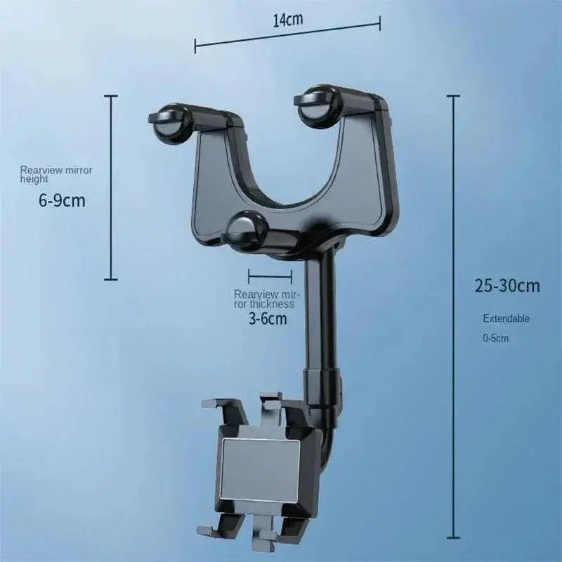 Rotatable Car Phone Holder Rearview Mount For GPS Devices