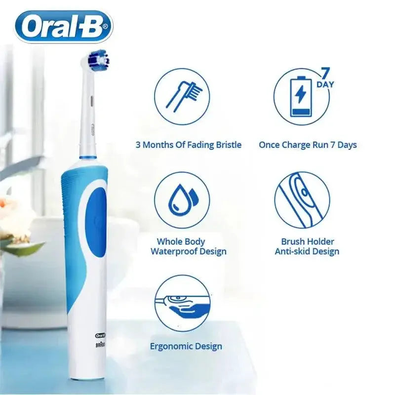 Rotating Whitening Electric Toothbrush Rechargeable