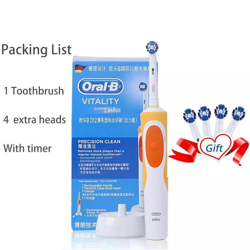 Rotating Whitening Electric Toothbrush Rechargeable