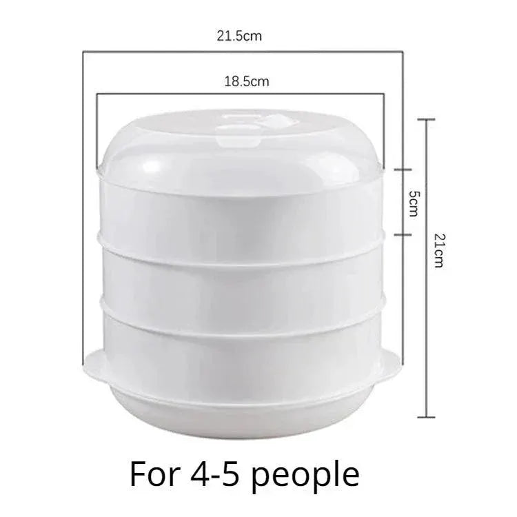 Round Plastic Microwave Steamer With Lid for Cooking — product view 9