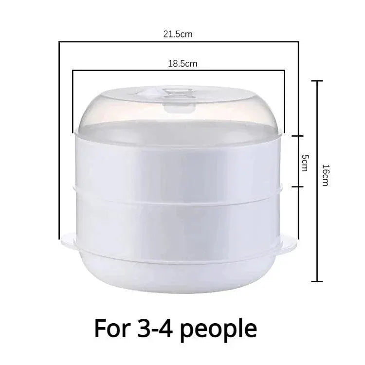 Round Plastic Microwave Steamer With Lid for Cooking — product view 8