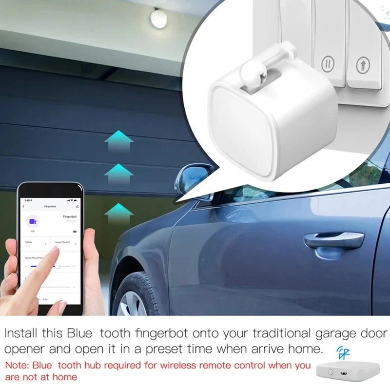 RSH Tuya Fingerbot - 03 White Blue Bluetooth Button Pusher - App Control Compatible