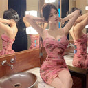 Elegant Silk Dress Set for Women Brunch