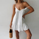 Ruffle Back Sexy Sundress Chic Cotton Dress For Summer
