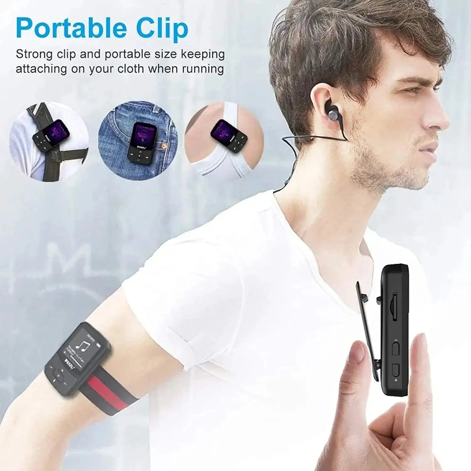 RUIZU X52 Bluetooth MP3 Player With FM Radio HiFi Sound