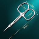 Russian Manicure Scissors Premium Cuticle Trimmer Curved Tip