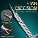 Russian Manicure Scissors Premium Cuticle Trimmer Curved Tip
