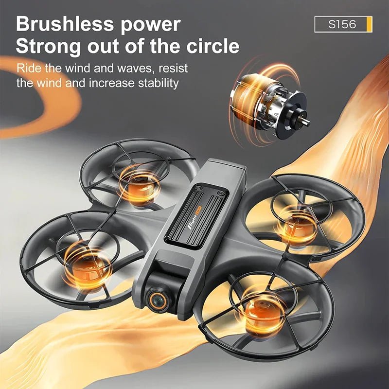 S156 Drone GPS 8K Pro Dual Camera Screen Remote Control HD - Obstacle Avoidance