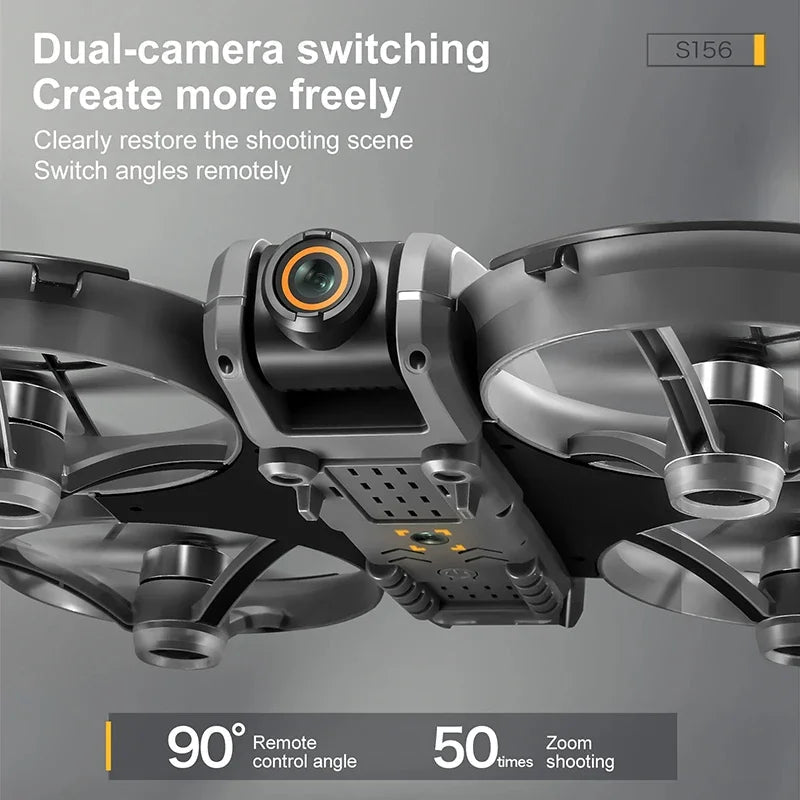 S156 Drone GPS 8K Pro Dual Camera Screen Remote Control HD - Obstacle Avoidance