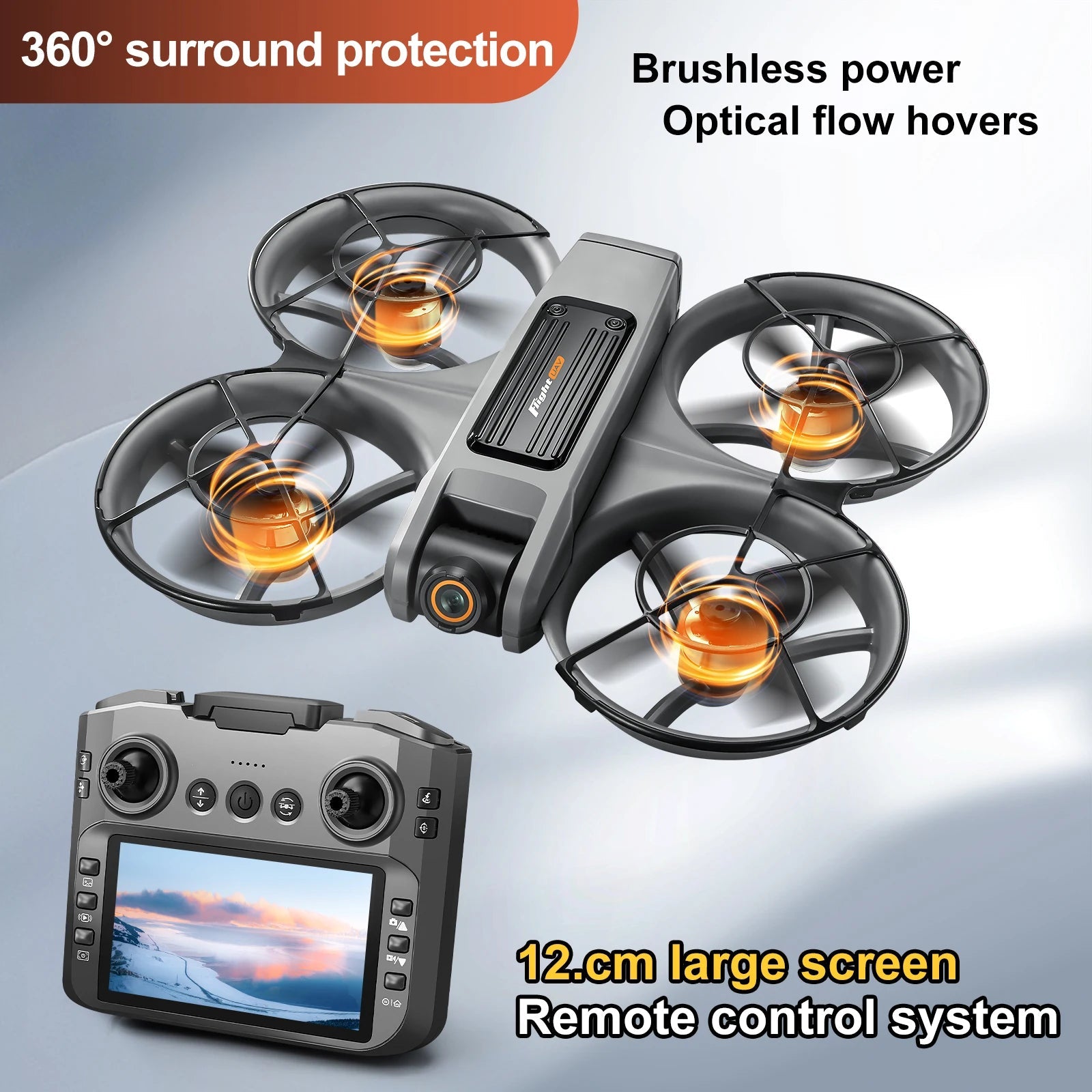 S156 Quadcopter Drone - 8K Camera With 5G WiFi FPV And 4.5inRemote Screen On The Go