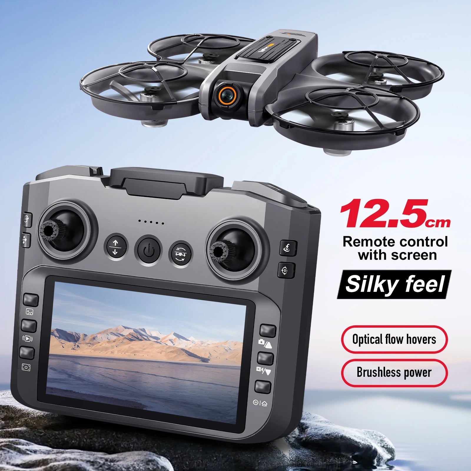 S156 Quadcopter Drone - 8K Camera With 5G WiFi FPV And 4.5inRemote Screen On The Go