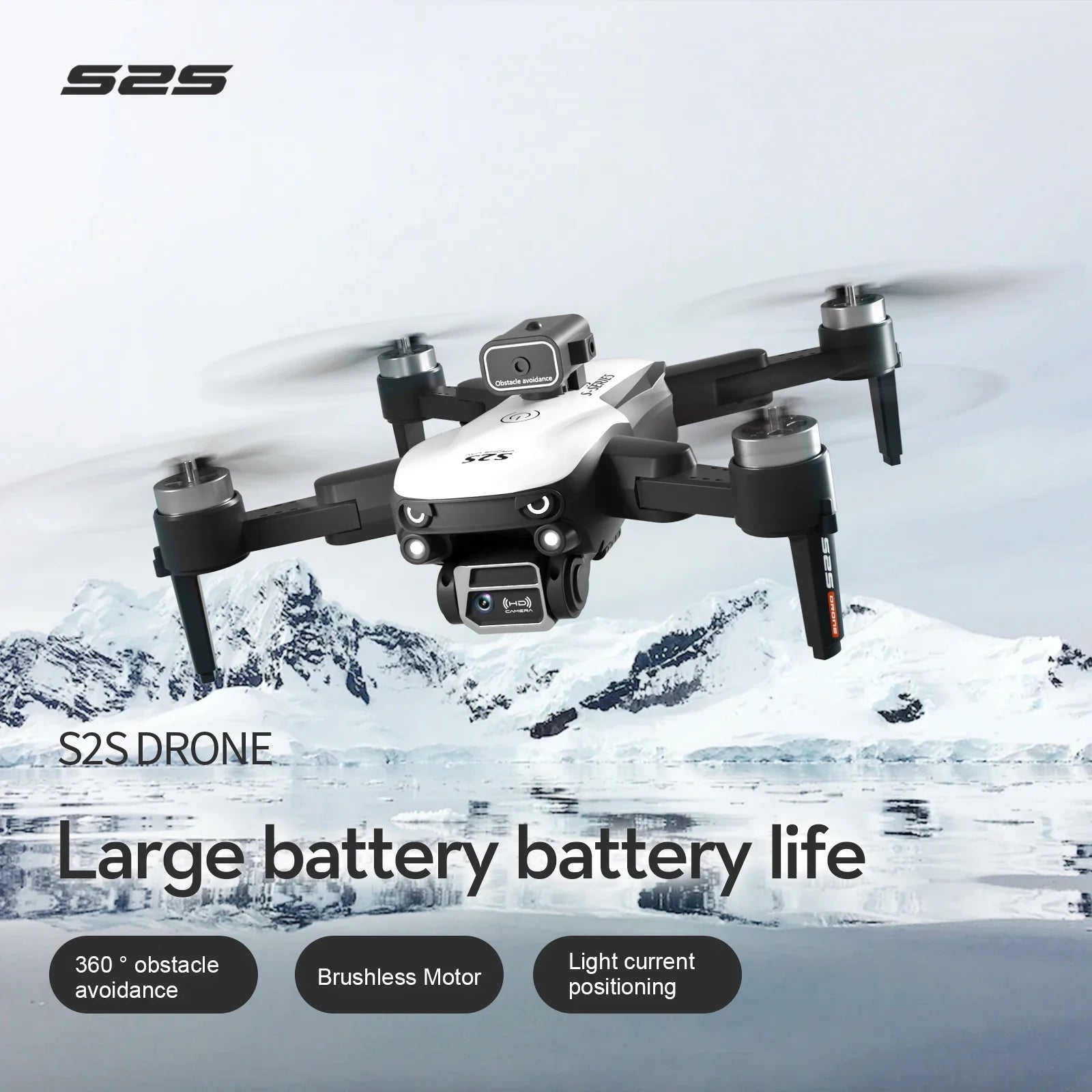 S2S 8K Drone Pro - Dual Camera Foldable Brushless Quadcopters Obstacle Avoidance