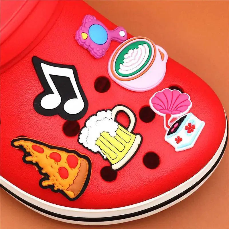 Sad Frog Shoe Charms for Kids Pins Party Gift Set Deluxe