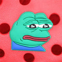 Sad Frog Shoe Charms for Kids Party Xmas Gifts Pins