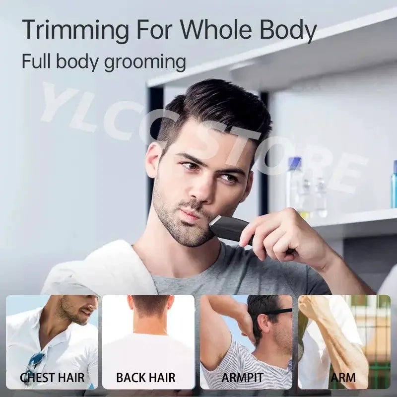 Safe Pubic Trim Groin Trimmer for Men