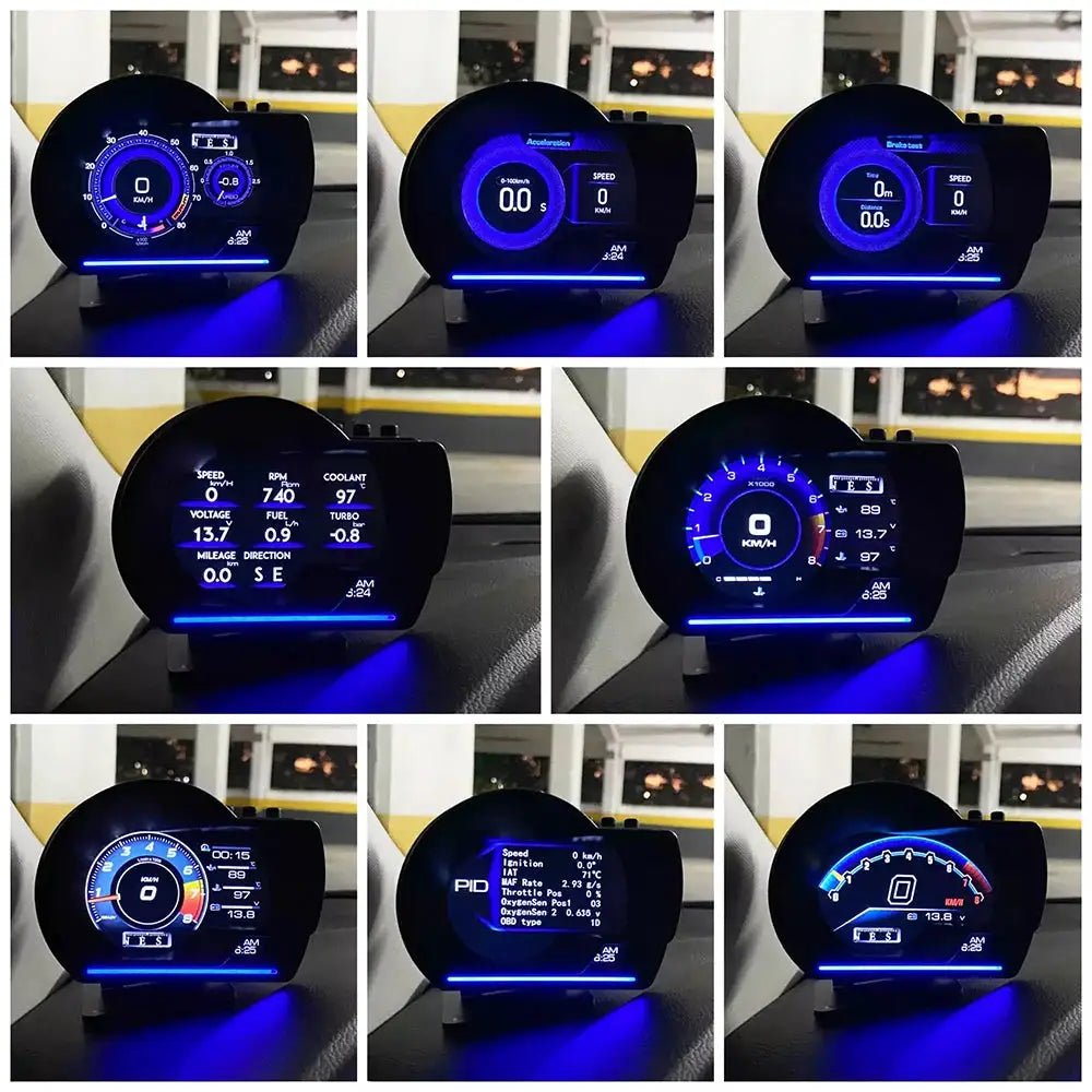 Safer Driving Car HUD for Real-Time Data