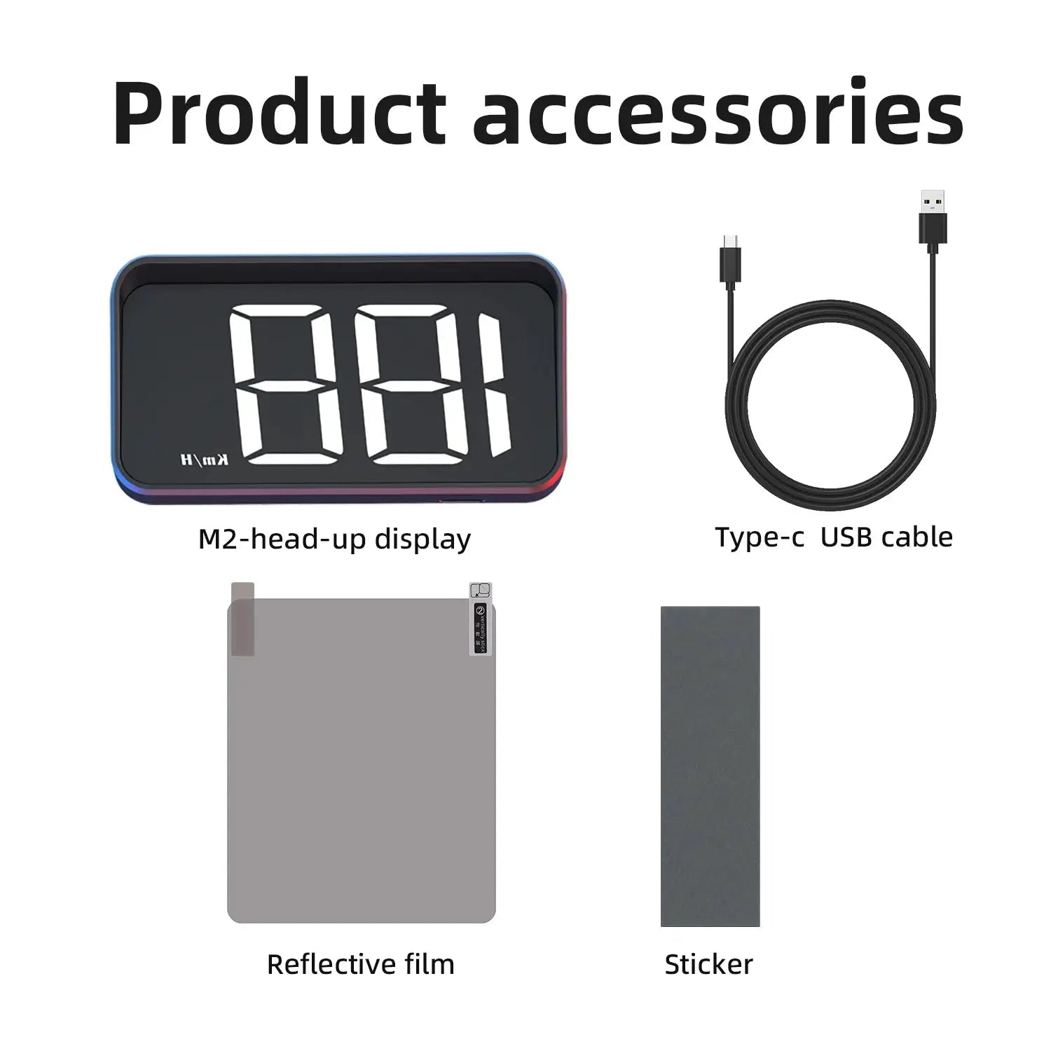 Safer Driving Car HUD with Beidou GPS