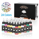 SAGUD Airbrush Paint Set 12 24 Colors 30ML Opaque Fluorescent