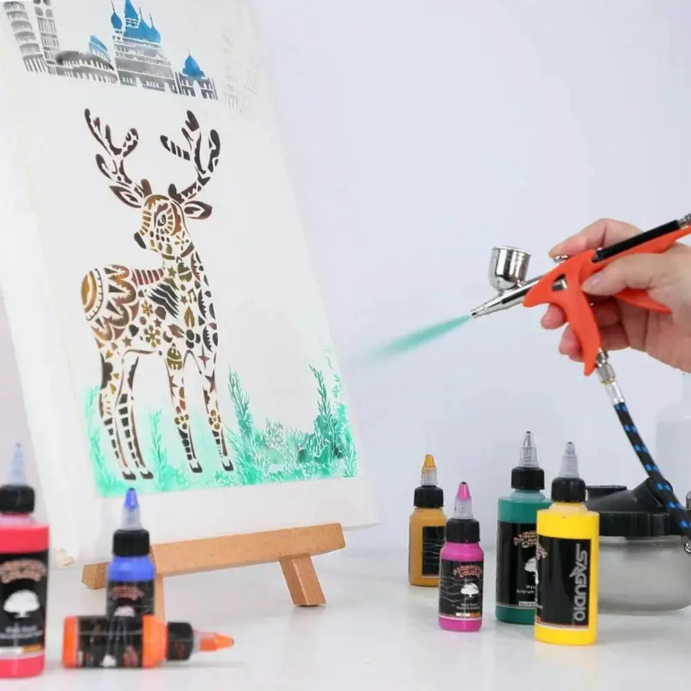 Sagud Airbrush Paint 12 24 Colors 30ml Opaque Fluorescent