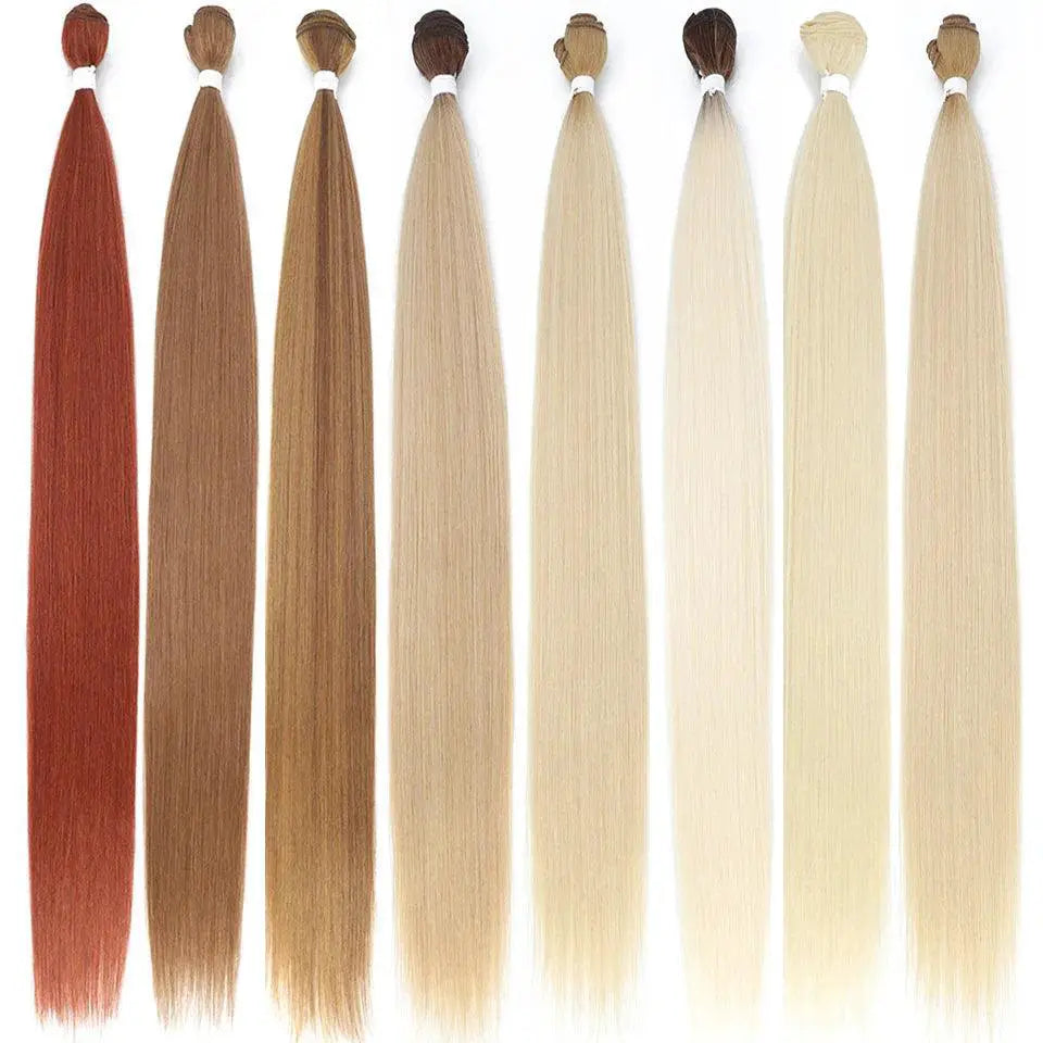 Salon Quality Synthetic Hair Extensions Silky Straight