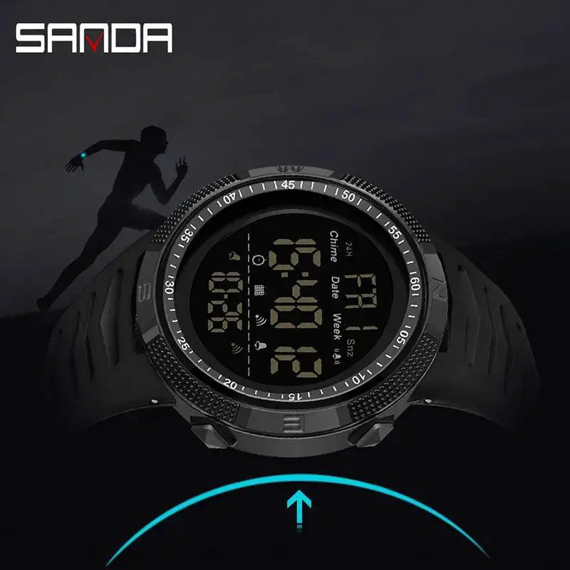 SANDA Military Digital Watch Waterproof Shockproof Gear