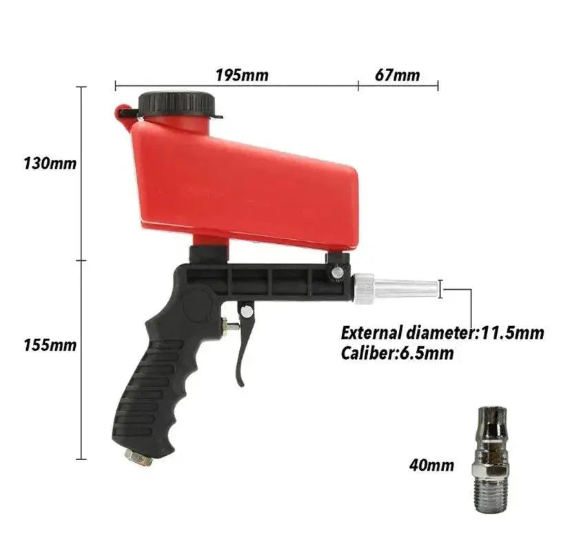 Adjustable Portable Sandblasting Gun Sand Blaster Set
