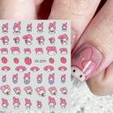 Sanrio Cute Cartoon Nail Stickers Set Anime Inspired Art