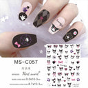 Sanrio Cute Cartoon Nail Stickers Set Anime Inspired Art