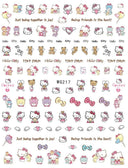 Sanrio Cute Cartoon Nail Stickers Set Anime Inspired Art