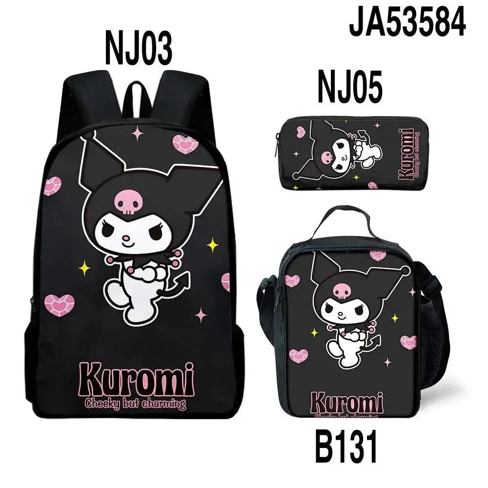 Easy Storage Kuromi Backpack for School — product view 8