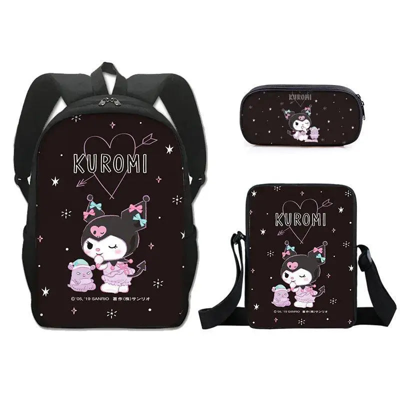 Easy Storage Kuromi Backpack for School — product view 17
