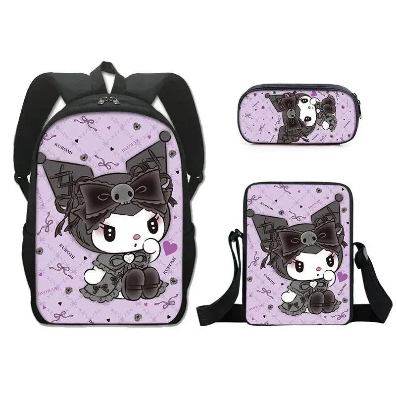 Easy Storage Kuromi Backpack for School — product view 14