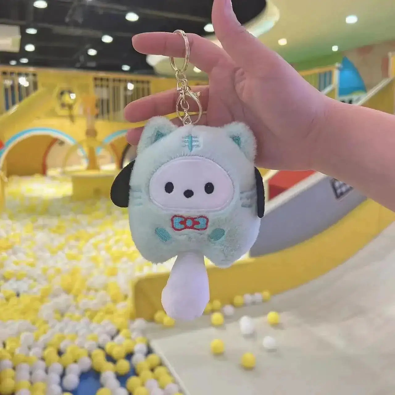 Sanrio Kuromi Cinnamoroll Cat Doll Keychain Cute Pendant