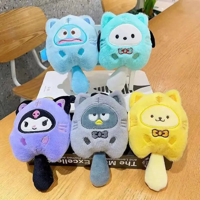 Sanrio Kuromi Cinnamoroll Cat Doll Keychain Cute Pendant