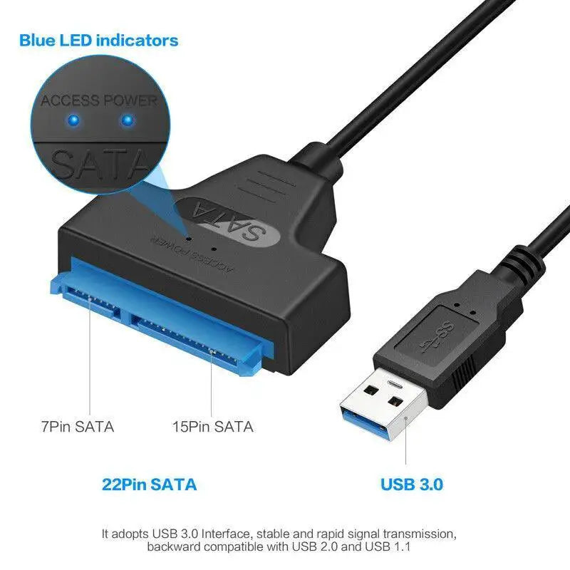 SATA To USB Adapter High Speed Data Transfer Cable