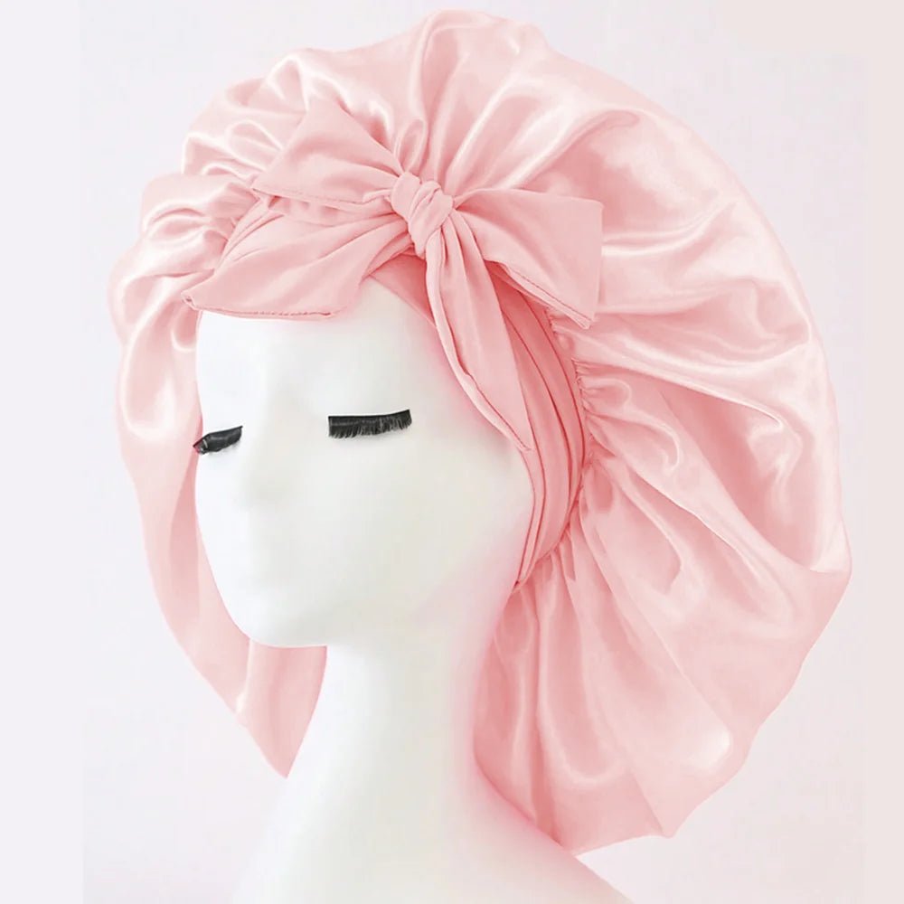 SatinSleep Satin Sleep Bonnet With Adjustable Tie Band - Protects Hair Overnight