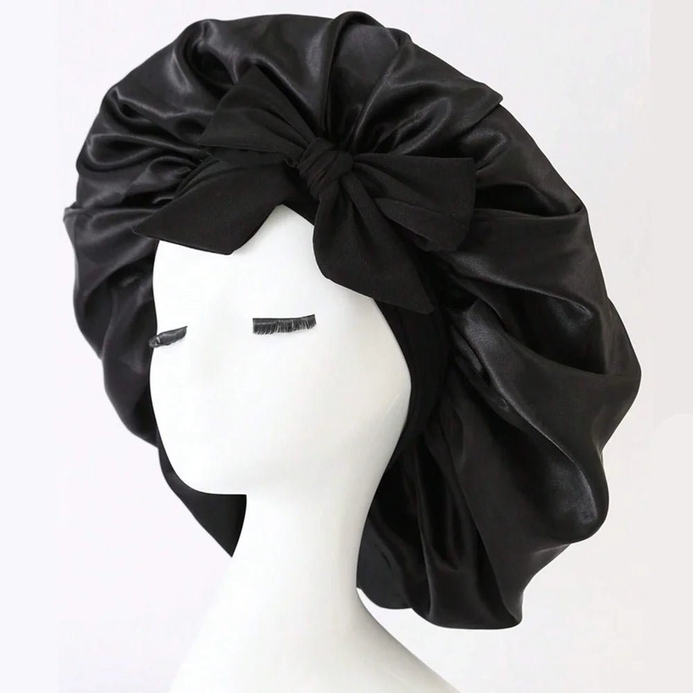 SatinSleep Satin Sleep Bonnet With Adjustable Tie Band - Protects Hair Overnight